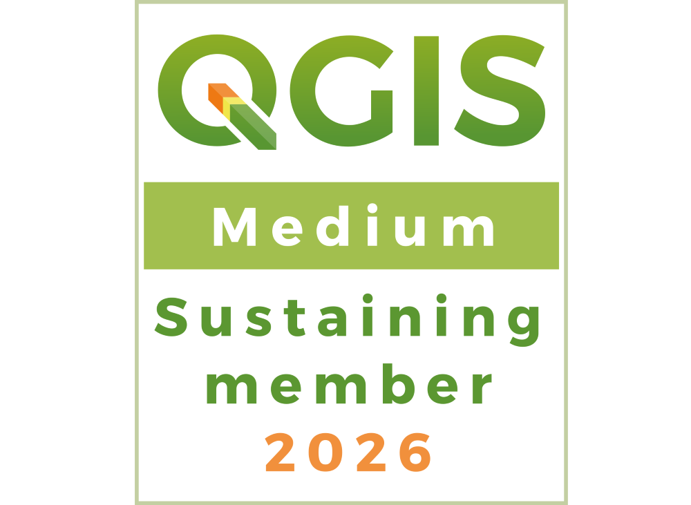 QGIS sustaining member badge 2026