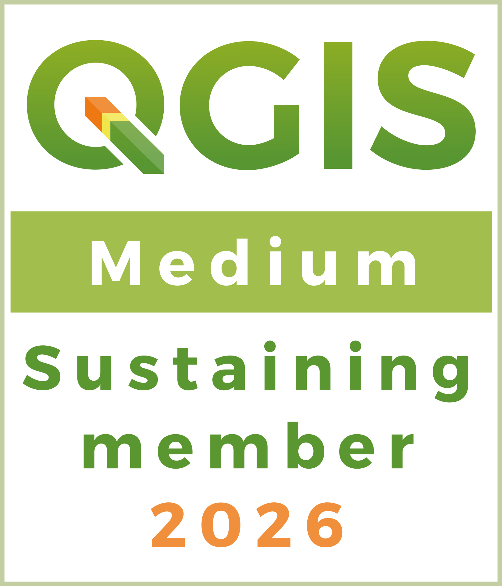 QGIS sustaining member 2026